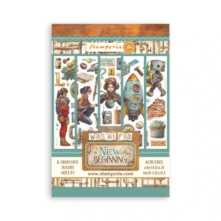 Papier washi A5 A New Beginning SBW31 Stamperia