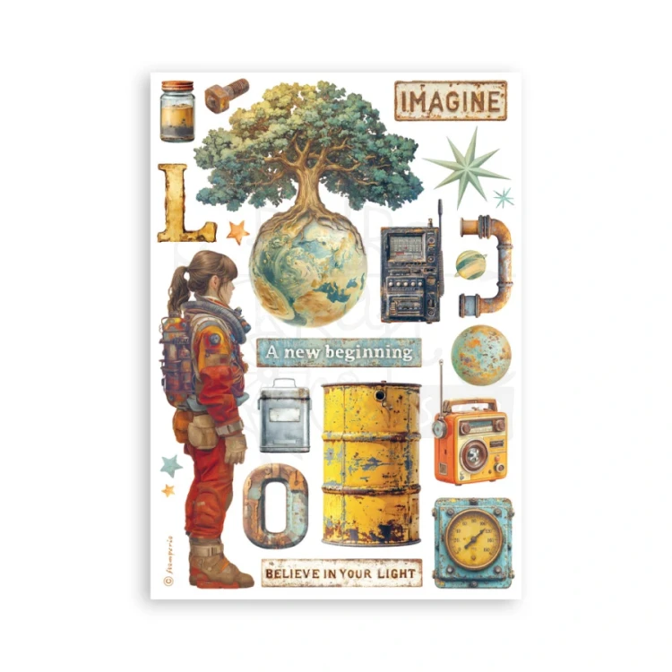 Papier washi A5 A New Beginning SBW31 Stamperia
