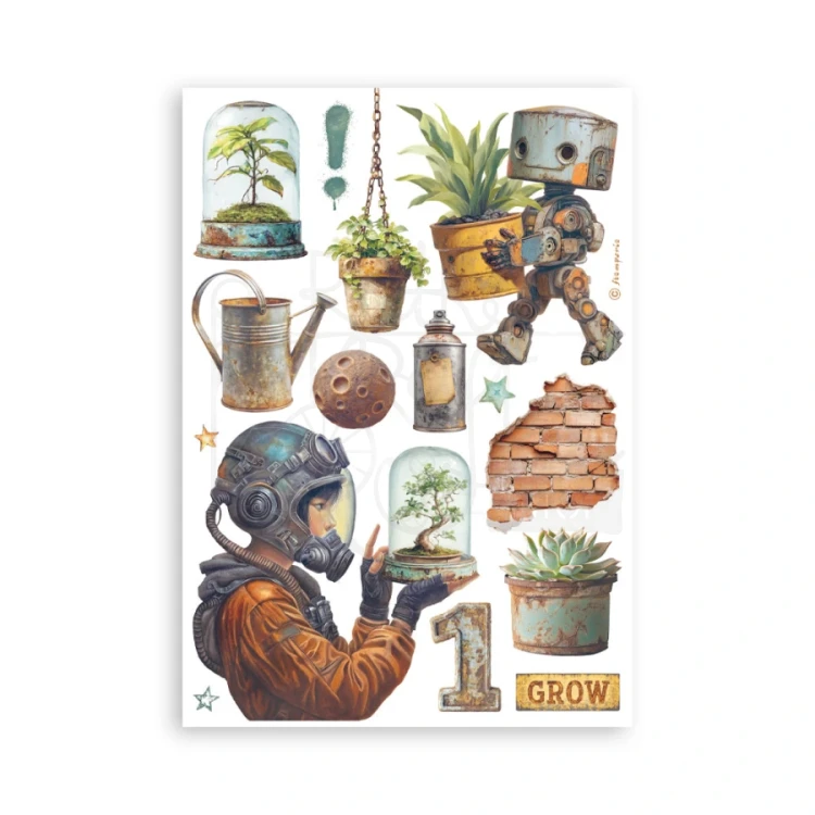 Papier washi A5 A New Beginning SBW31 Stamperia
