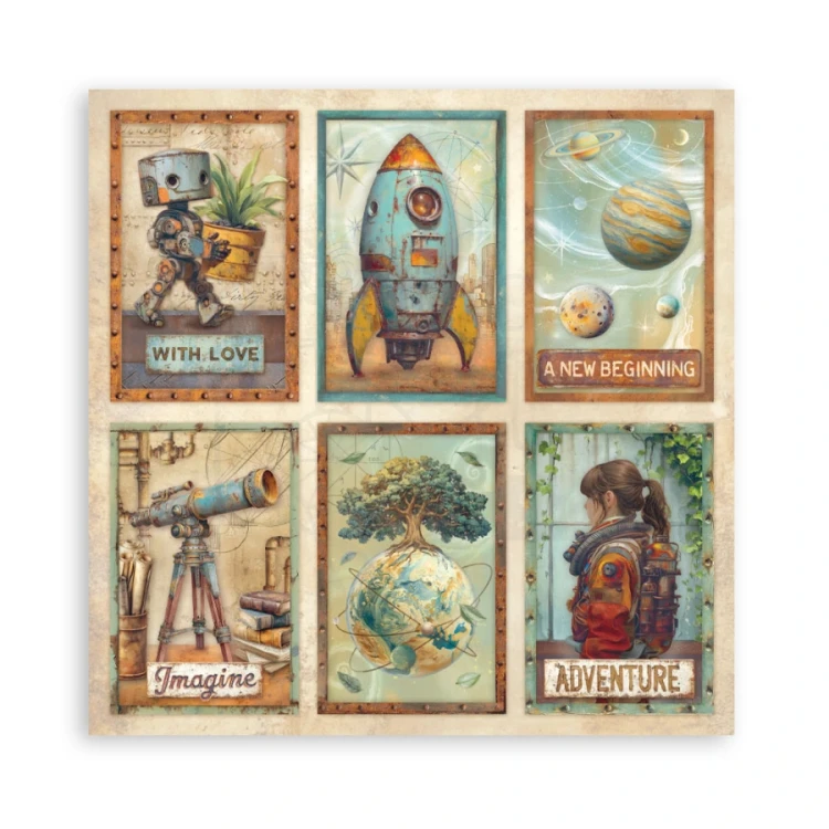 Zestaw papierów jednostronnych do scrapbookingu 20x20 A New Beginning 22 arkusze SBBSXB23 Stamperia