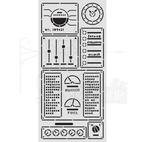Szablon maska 12x25cm A New Beginning Panel KSTDL155 Stamperia