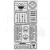 Szablon maska 12x25cm A New Beginning Panel KSTDL155 Stamperia