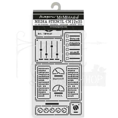Szablon maska 12x25cm A New Beginning Panel KSTDL155 Stamperia