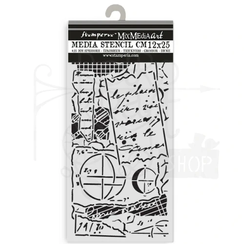 Szablon maska 12x25cm A New Beginning Notki KSTDL154 Stamperia
