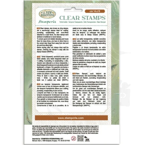 Stempel akrylowy 14x18cm A New Beginning 13 stempli WTK238 Stamperia