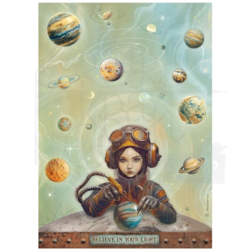 Papier ryżowy do decoupage A4 A New Beginning Twoje światło DFSA41107 Stamperia