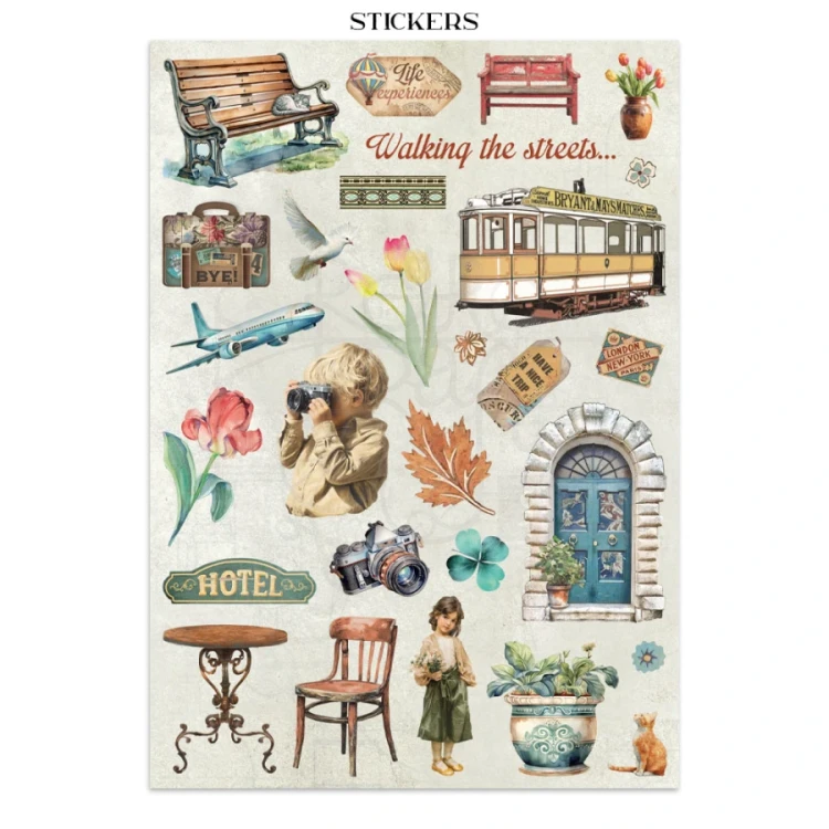 Junk Journal Art of Travelling 16 kart SBJK18 Stamperia