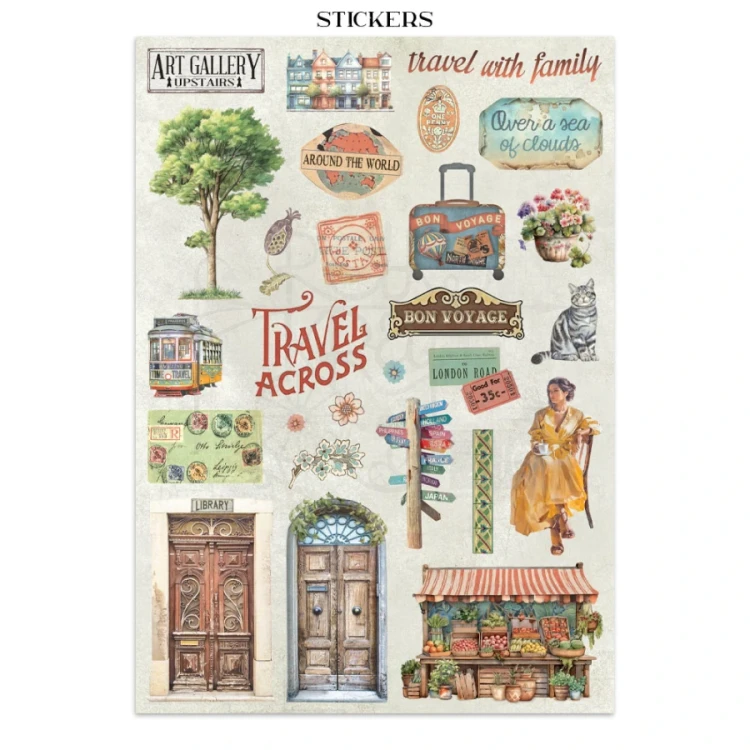 Junk Journal Art of Travelling 16 kart SBJK18 Stamperia