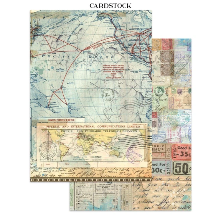 Junk Journal Art of Travelling 16 kart SBJK18 Stamperia