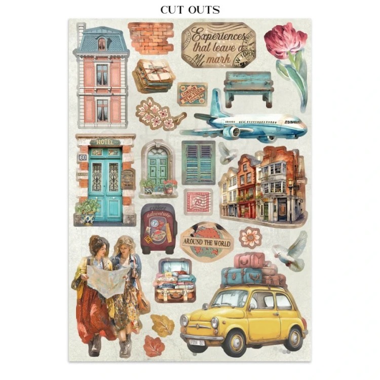 Junk Journal Art of Travelling 16 kart SBJK18 Stamperia