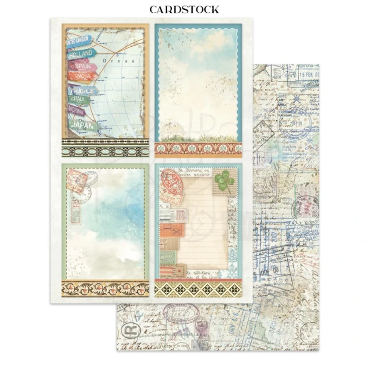 Junk Journal Art of Travelling 16 kart SBJK18 Stamperia