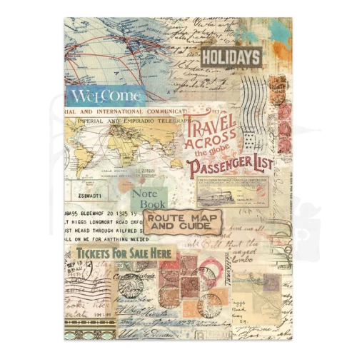 Junk Journal Art of Travelling 16 kart SBJK18 Stamperia