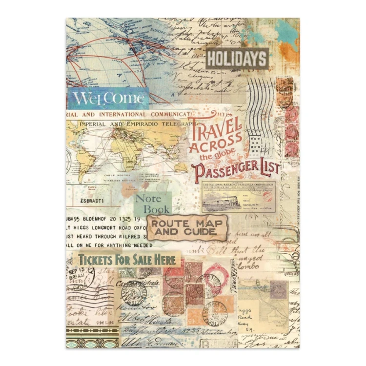 Junk Journal Art of Travelling 16 kart SBJK18 Stamperia
