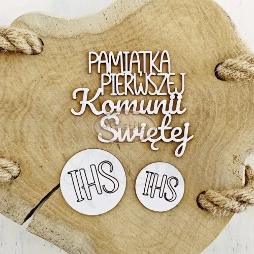 Tekturka napis Pamiątka Pierwszej Komunii Świętej 1 Artistiko