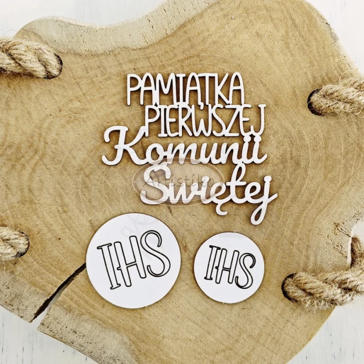 Tekturka napis Pamiątka Pierwszej Komunii Świętej 1 Artistiko