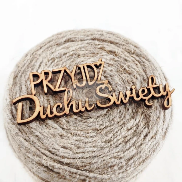 Napis HDF Przyjdź Duchu Święty 1 Artistiko