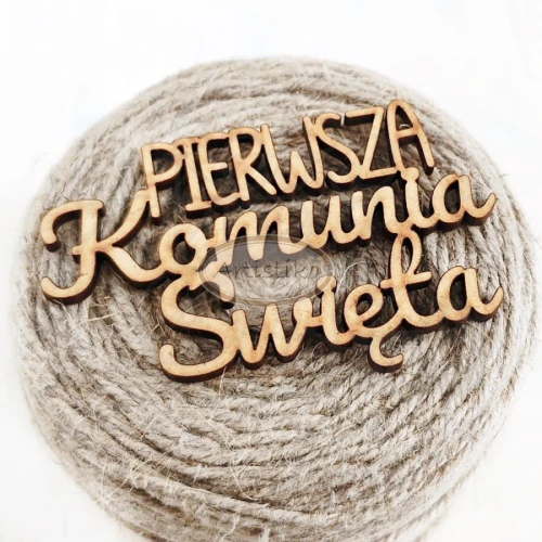 Napis HDF Pierwsza Komunia Święta 2 Artistiko