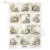 Papier ryżowy do decoupage A4 Wielkanoc - zające retro R2793 ITD Collection