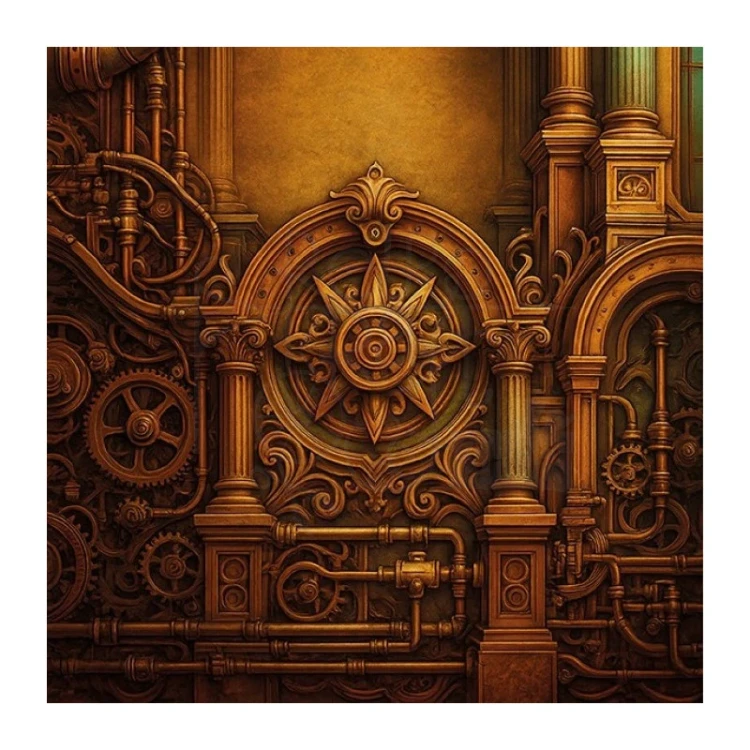 Zestaw papierów do scrapbookingu 20x20 Steampunk 18 arkuszy BBPP10031 Find it Trading