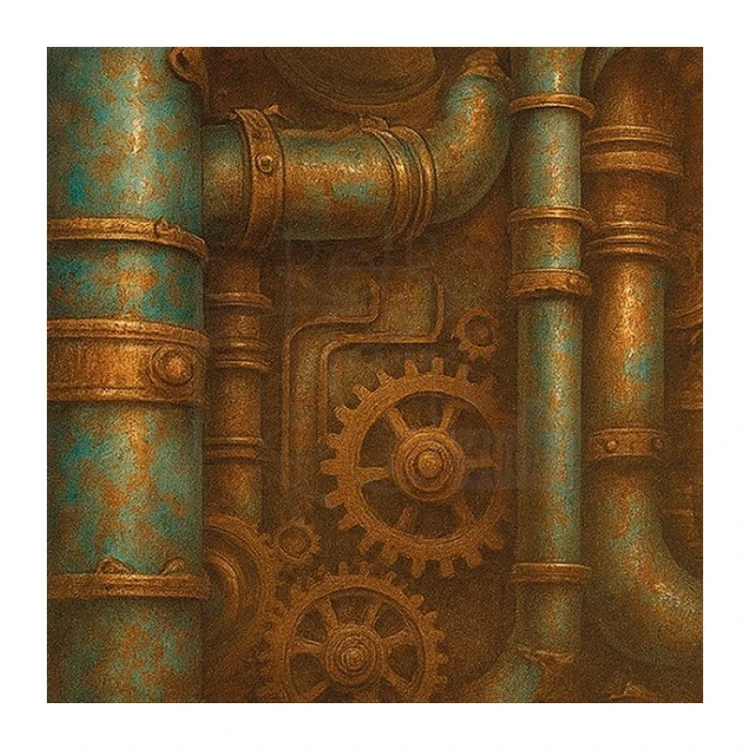 Zestaw papierów do scrapbookingu 20x20 Steampunk 18 arkuszy BBPP10031 Find it Trading
