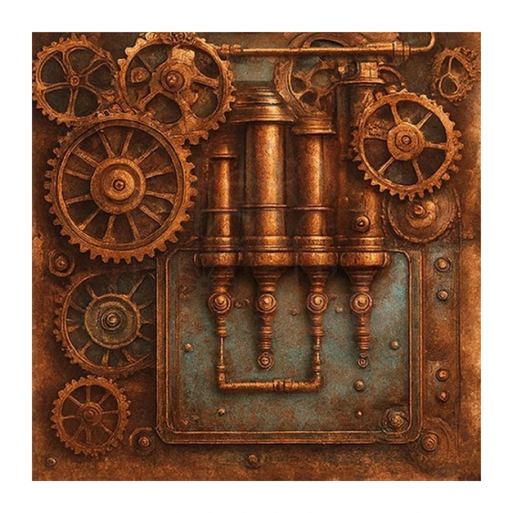 Zestaw papierów do scrapbookingu 20x20 Steampunk 18 arkuszy BBPP10031 Find it Trading