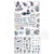 Rub-on transfer 15x30 Plume and Petal 3 arkusze DPP-35209 49 and Market