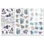 Rub-on transfer 15x30 Plume and Petal 3 arkusze DPP-35209 49 and Market