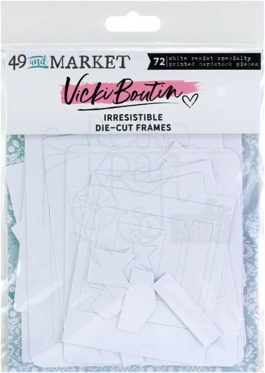 Ozdoby papierowe ramki Irresistible Die-cut Frames 72 elementy VBI-34295 49 and Market