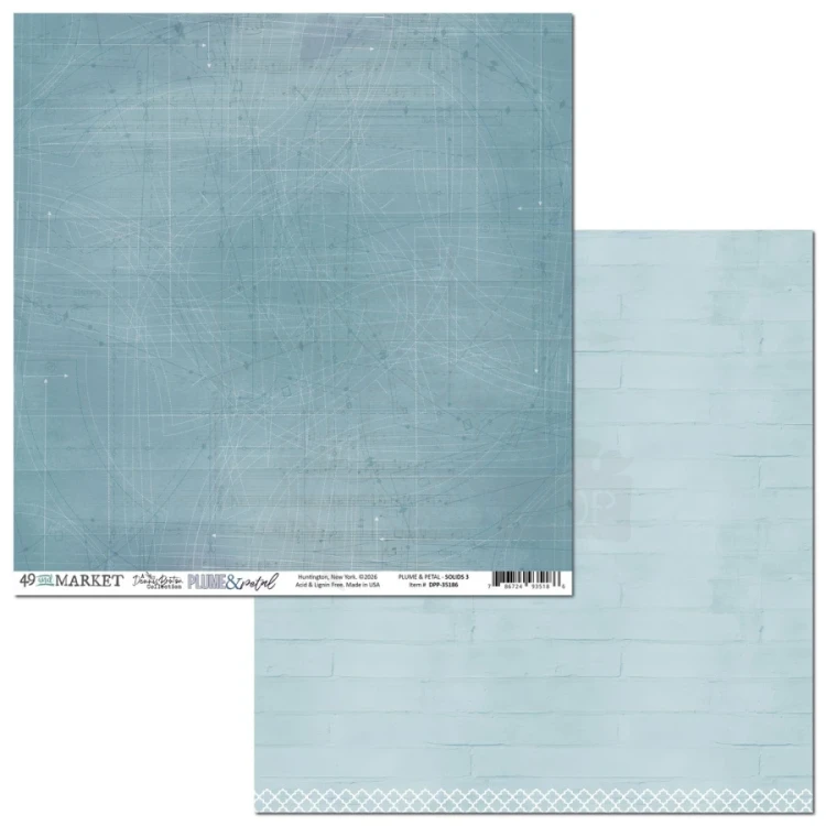 Zestaw papierów do scrapbookingu 30x30 Plume and Petal Solids 8 arkuszy DPP-35063 49 and Market
