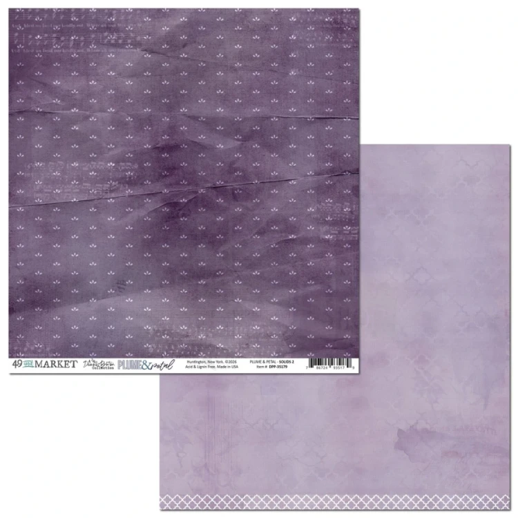 Zestaw papierów do scrapbookingu 30x30 Plume and Petal Solids 8 arkuszy DPP-35063 49 and Market