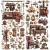 Ozdoby papierowe die-cuts Timber and Tweed Laser Cut Elements 137 szt DTT-34769 49 and Market
