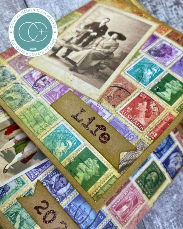 Rub-on transfer 15x20 Used Stamps 2 arkusze CERUBT002 Craft Consortium