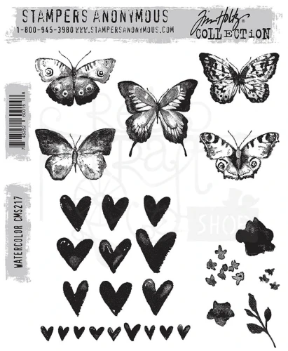 Stempel gumowy kauczukowy Watercolor CMS217 Tim Holtz Stampers Anonymous