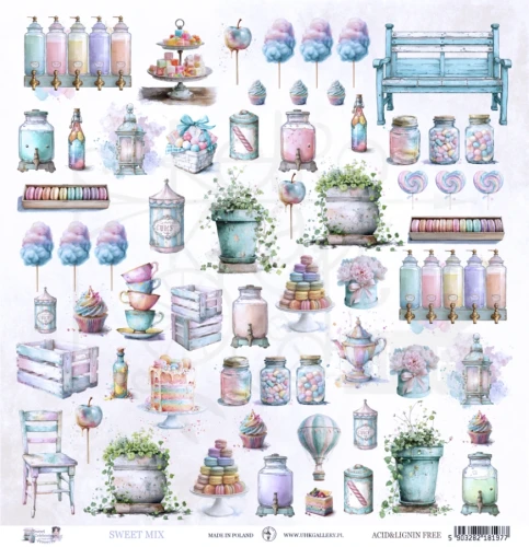 Papier do scrapbookingu 30x30 Sweet Celebration - Sweet Mix UHK Gallery