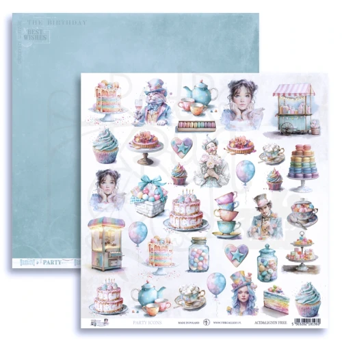 Papier do scrapbookingu 30x30 Sweet Celebration - Party Icons UHK Gallery