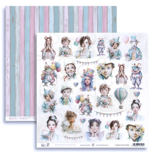 Papier do scrapbookingu 30x30 Sweet Celebration - Birthday Friends UHK Gallery