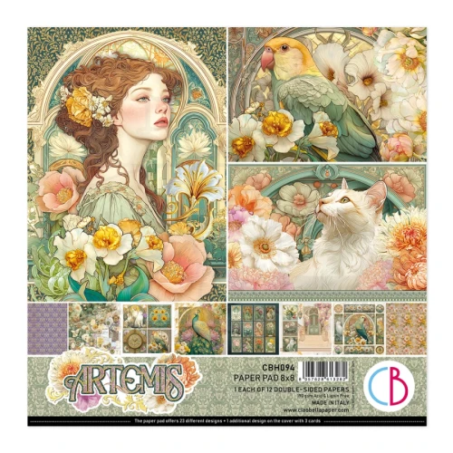Zestaw papierów do scrapbookingu 20x20 Artemis 12 arkuszy CBH094 Ciao Bella