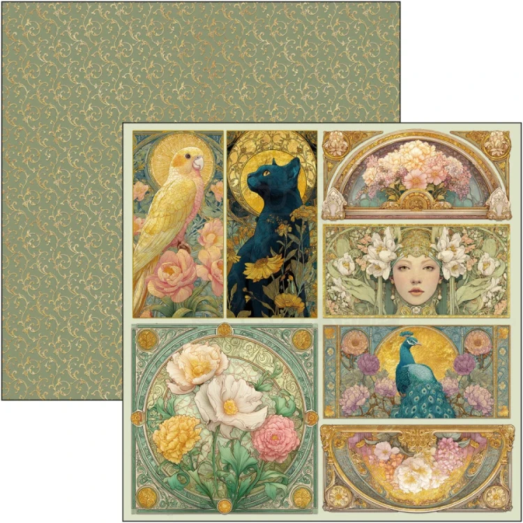 Zestaw papierów do scrapbookingu 20x20 Artemis 12 arkuszy CBH094 Ciao Bella