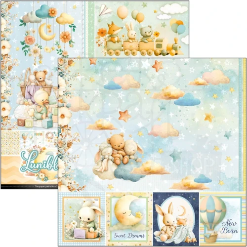 Zestaw papierów do scrapbookingu 20x20 Lunibloom 12 arkuszy CBH093 Ciao Bella