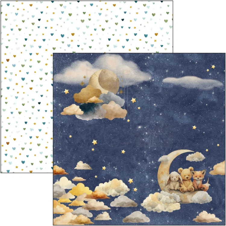 Zestaw papierów do scrapbookingu 20x20 Lunibloom 12 arkuszy CBH093 Ciao Bella