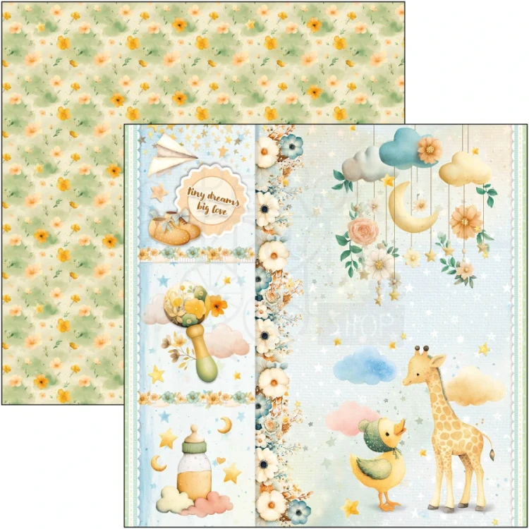 Zestaw papierów do scrapbookingu 20x20 Lunibloom 12 arkuszy CBH093 Ciao Bella