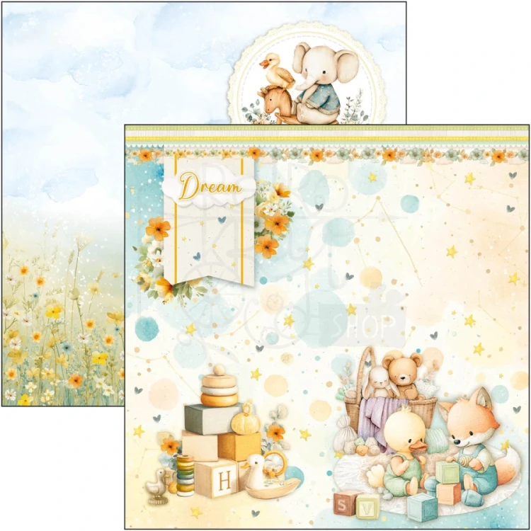 Zestaw papierów do scrapbookingu 20x20 Lunibloom 12 arkuszy CBH093 Ciao Bella