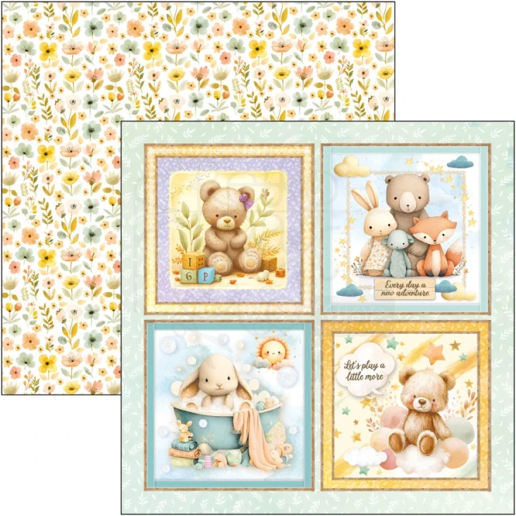 Zestaw papierów do scrapbookingu 20x20 Lunibloom 12 arkuszy CBH093 Ciao Bella