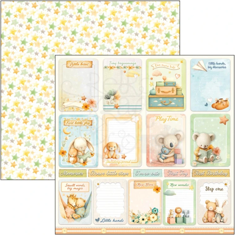 Zestaw papierów do scrapbookingu 20x20 Lunibloom 12 arkuszy CBH093 Ciao Bella
