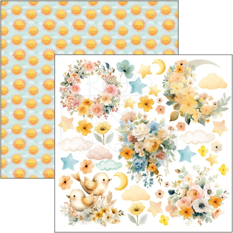 Zestaw papierów do scrapbookingu 20x20 Lunibloom 12 arkuszy CBH093 Ciao Bella