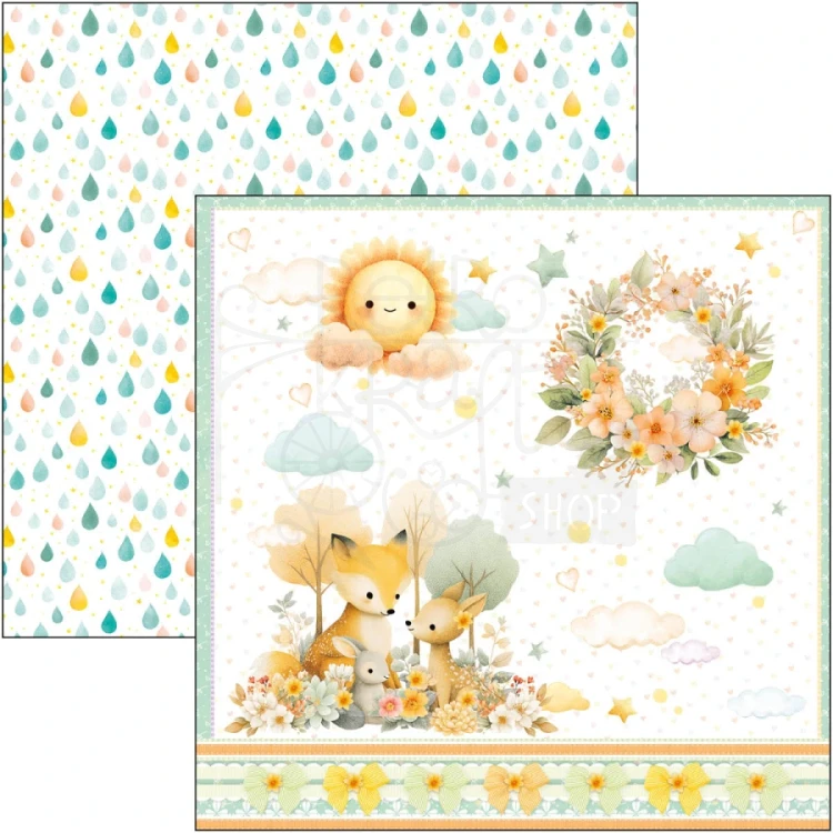 Zestaw papierów do scrapbookingu 20x20 Lunibloom 12 arkuszy CBH093 Ciao Bella