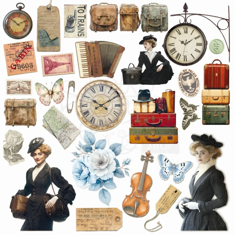 Zestaw papierów do scrapbookingu 30x30 Eastern Journey 8 arkuszy CBT096 Ciao Bella