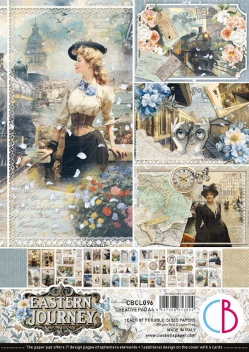 Zestaw papierów do scrapbookingu A4 Eastern Journey 9 arkuszy CBCL096 Ciao Bella
