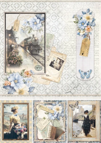 Zestaw papierów do scrapbookingu A4 Eastern Journey 9 arkuszy CBCL096 Ciao Bella