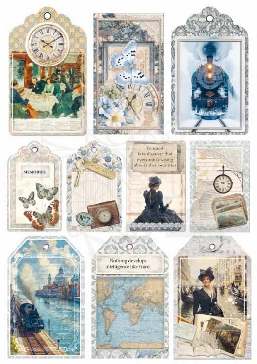 Zestaw papierów do scrapbookingu A4 Eastern Journey 9 arkuszy CBCL096 Ciao Bella